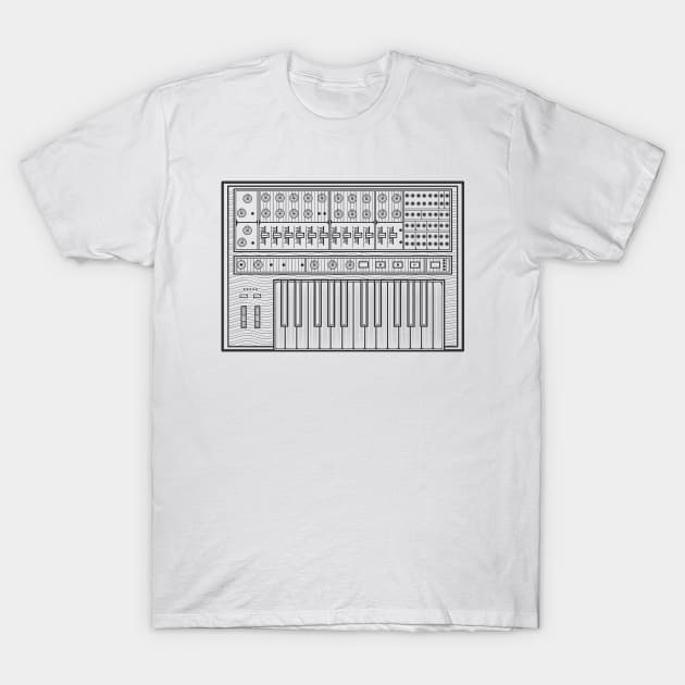 Classic Synthesizer T-Shirt by milhad